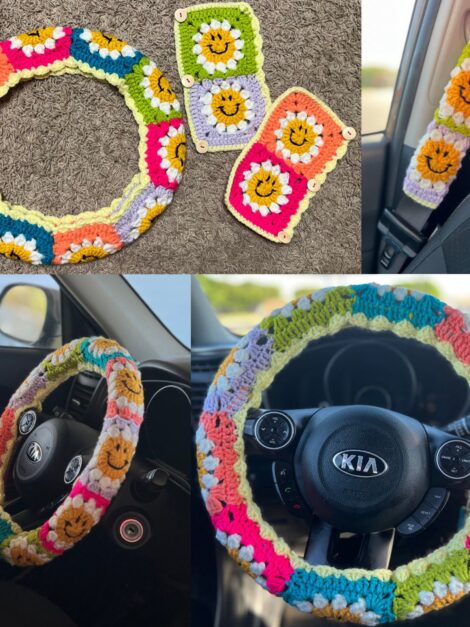 Car steering wheel cover 10